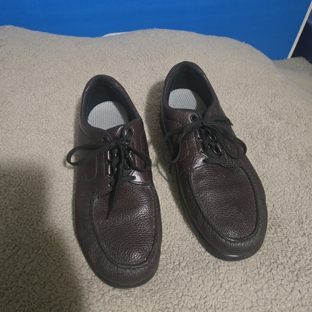 SAS Mens Time Out Shoes In Dark Brown/Maroon